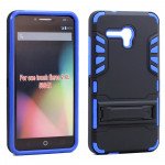 Wholesale Alcatel OneTouch Fierce XL 5054 Hard Shield Hybrid Case (Blue)